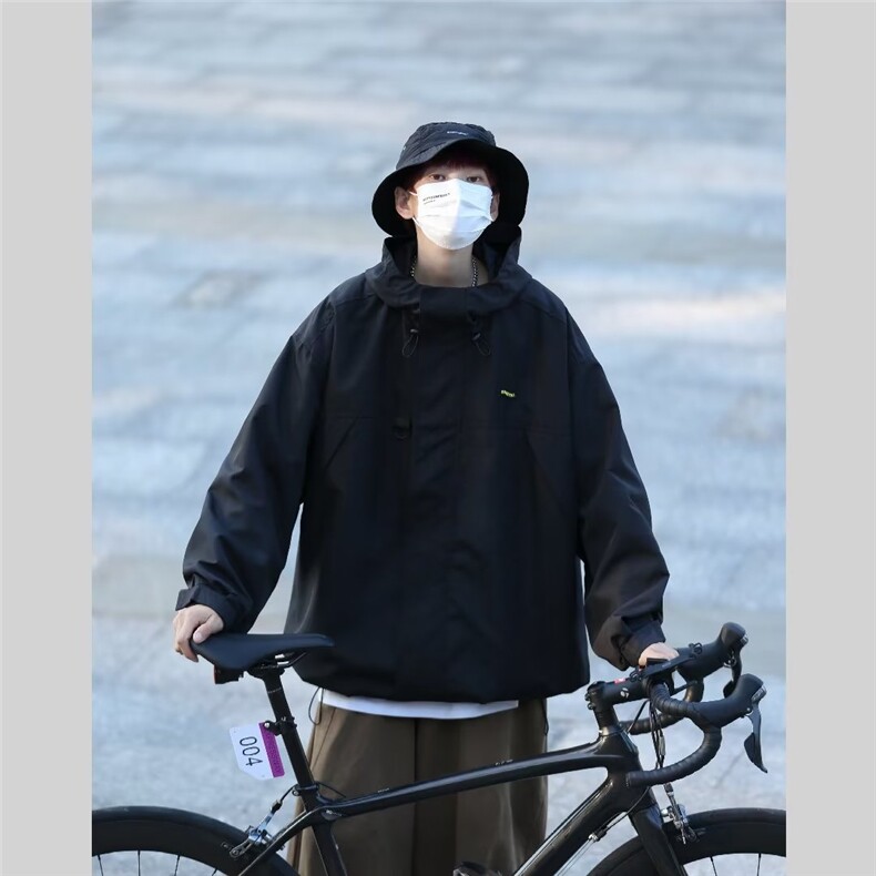 日系休闲冲锋衣外套男款春秋季潮牌户外机能工装夹克M745-P60,男装夹克,星座1109-3