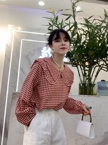 新款春款格纹文艺小清新上衣,其它,瑟拉·女人缘