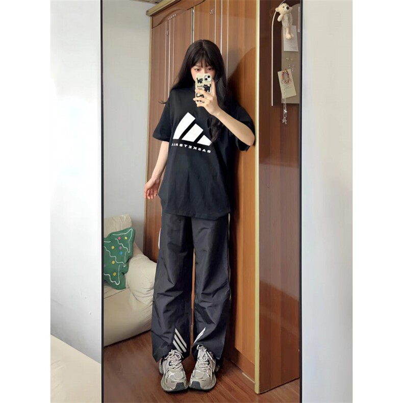 【网图有货】三条杠速干工装裤男女款条纹运动裤子KZU15WW-特P45,男装工装外套,星座1007（原301D）