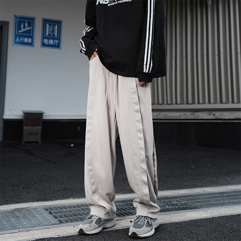 2025秋冬小众解构设计水洗卫裤男美式弯刀宽松休闲裤子826/p48,男装休闲裤,电商B381-2