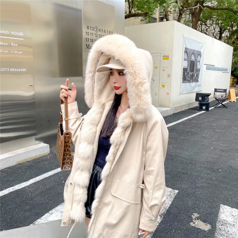 2021冬季狐狸毛派克服，其它，贻思茗