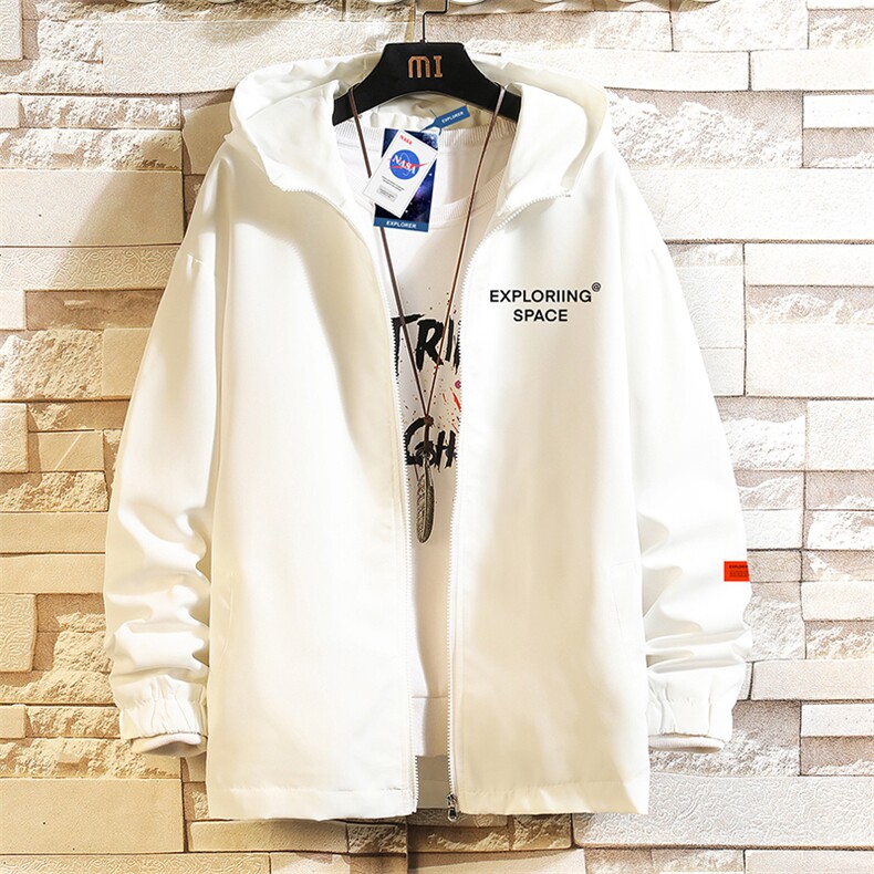 JK65244-P45连帽夹克男大码胖子棒球服上衣外套砖墙挂拍,男装夹克,电商A040A