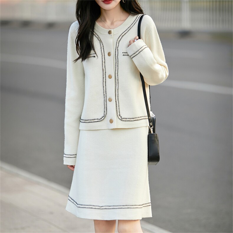 2025百搭时尚简约羊毛套装，女装羊毛衫，哲奥羊绒