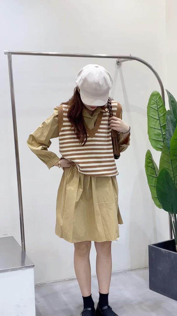 2021针织背心两件套，女装背心吊带，mi mi