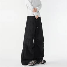 8XL-M新款速干肌理感直筒工装裤男宽松早秋休闲裤阔腿裤K9172P68，男装工装外套，电商D206-1