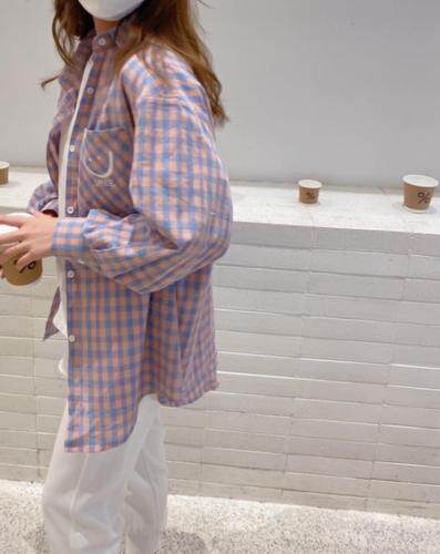 百搭格子衬衫，女装衬衫，唯品