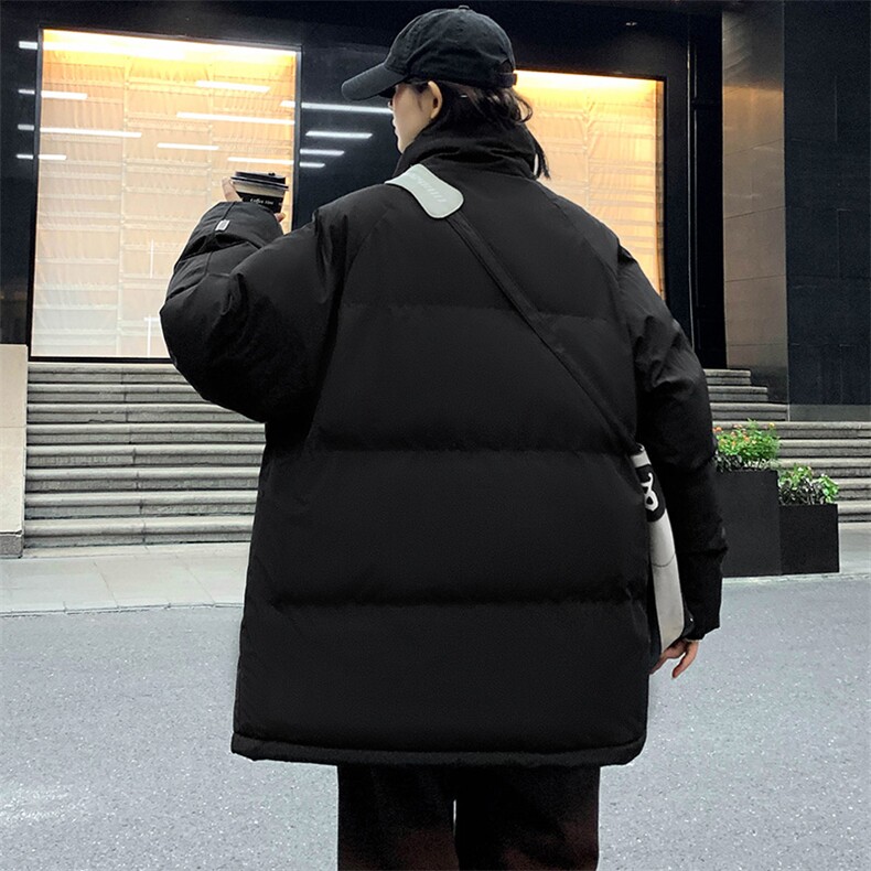 2023冬上新加棉加厚棉服潮中性风简约立领棉衣外套男女8801-P65,男装棉衣,电商A441-1