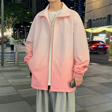 港风双面穿渐变上衣夹克宽松落肩立领冲锋衣外套JK906P75，男装夹克，星座1204-3
