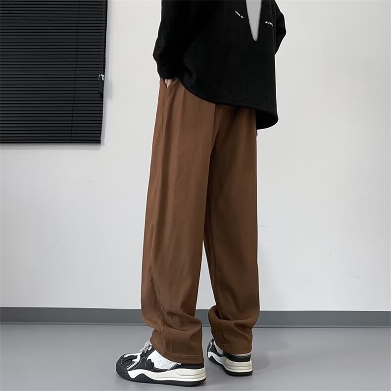 西装裤九分阔腿直筒宽松秋季潮流休闲高街长裤子垂感班服X151-P35,男装休闲裤,星座1109-3