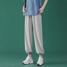 2024春秋新款运动裤宽松束脚显瘦潮牌休闲裤2027-特批20,女装休闲裤,星座718-1