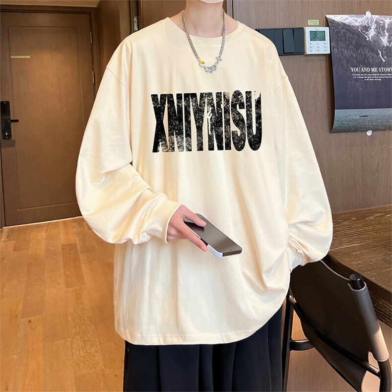 抖音得物供货量大从优可提供视频美式长袖T恤CT862特P25,男装T恤,电商A486-1