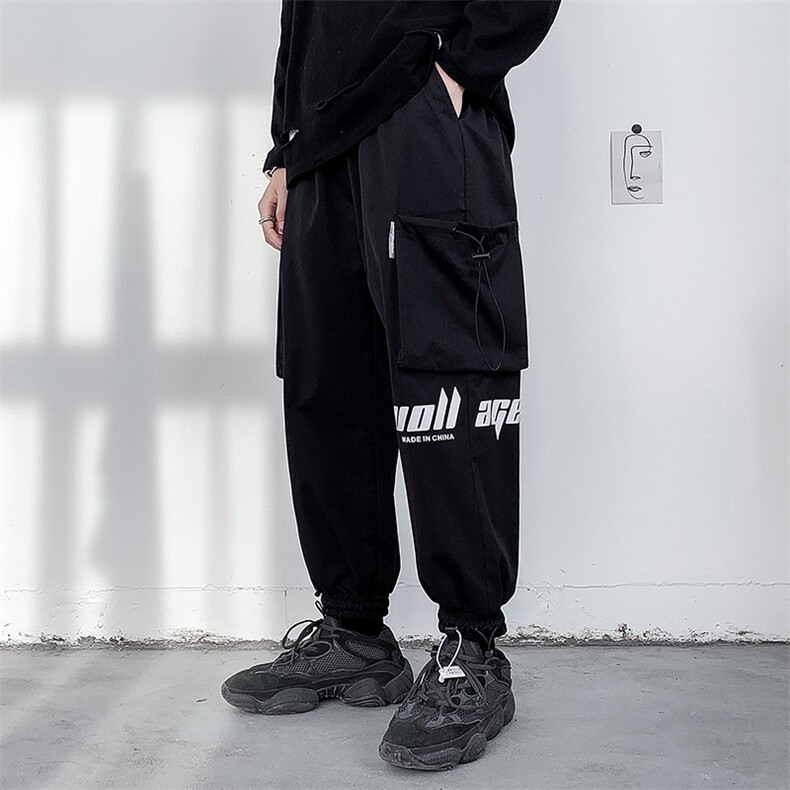 秋季新款九分裤男休闲裤加肥加大码裤子潮流白墙C417-K506-P36,男装休闲裤,天晨