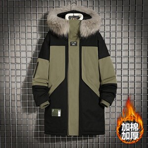 8XL~M冬季新款2021加厚大毛领中长款棉大衣男货足支持各种活动,男装棉衣,钱塘717(原712)