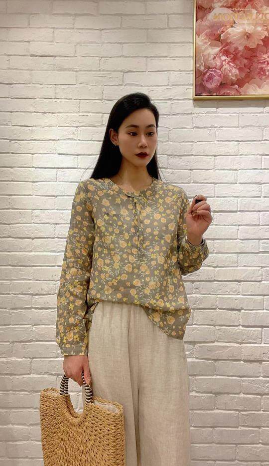 纯苎连衣裙小衫裤子裙子衬衣 时尚风 风淑女风休闲风，女装连衣裙，川哲