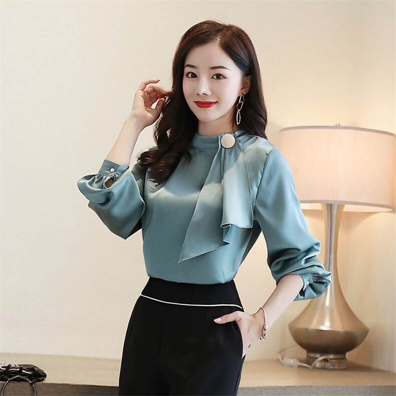 2021春款长袖衬衫百搭可爱街头唯美潮流洋气时尚显瘦气质,女装衬衫,韩美纤衣