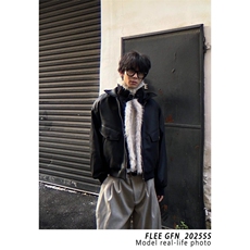 逃离光覆南美式冬季座山雕皮毛棉服加厚PU皮棉衣夹克外套男女潮，男装夹克，星座506A