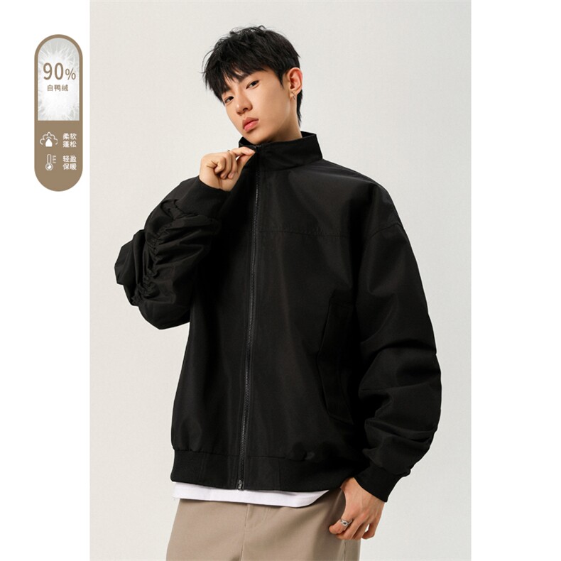广检90%白鸭绒冬季无影墙羽绒服充绒量75gM-5XHY25598-特P109,男装羽绒服,电商A022