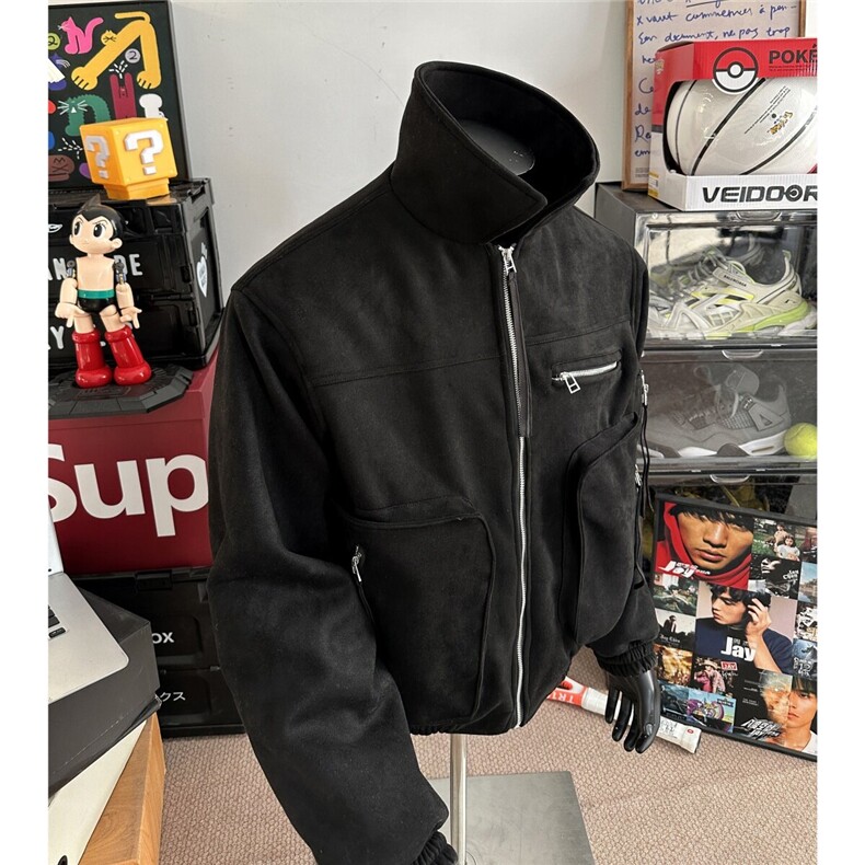 超复杂工序夹克外套飘带上衣夹克小众上衣D328-JK06-P148,男装夹克,电商D328