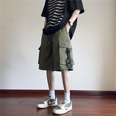 抖音品质夏季新款工装风大口袋宽松短裤B315-K24075-特p30控58，男装休闲裤，电商B315