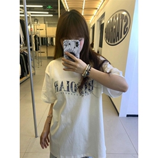 【有货】BK931CC-特P33无限循环碎花贴布短袖T恤男女，男装T恤，星座1007（原301D）