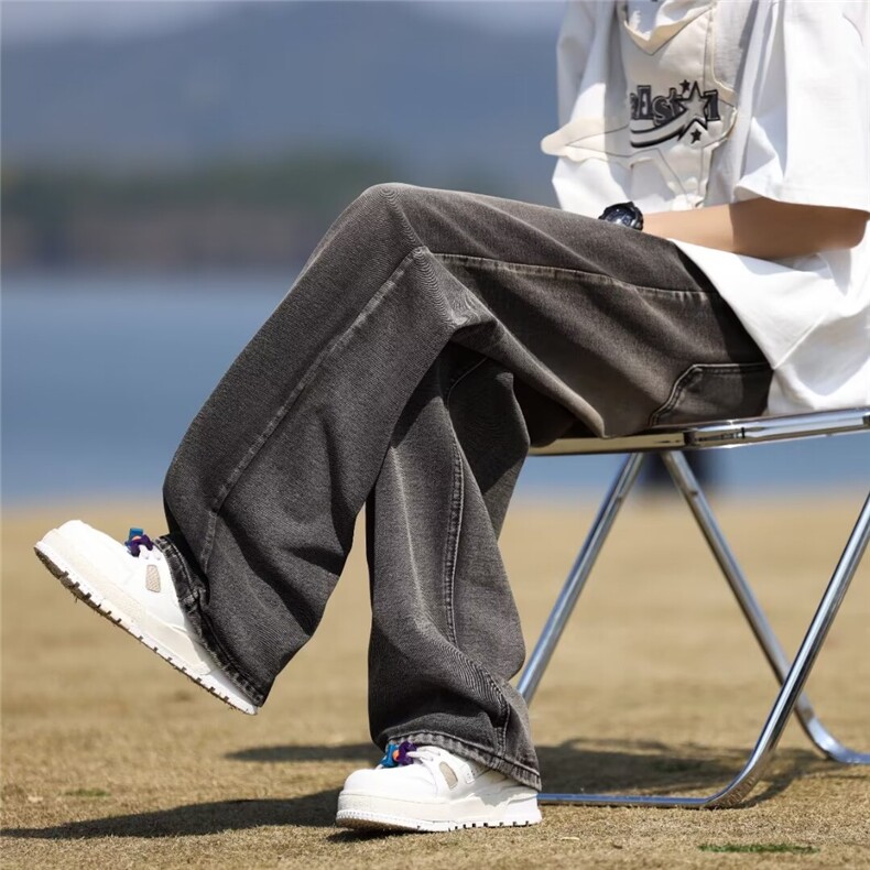 2024美式牛仔裤男款春季长裤潮XK8074P48,男装牛仔裤,星座1116-2