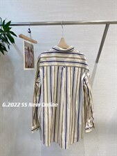 条纹衬衫均码现货4色，女装衬衫，G