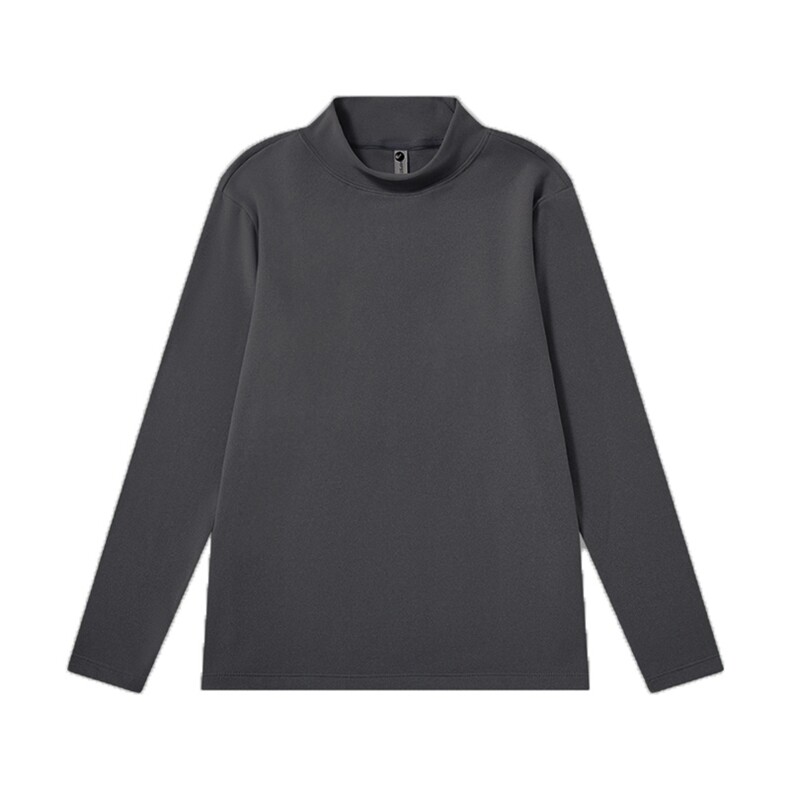 抖音得物品质260克精梳德绒保暖长袖T恤纯色半高领打底针织衫DR01，男装T恤，电商A486