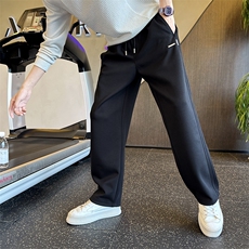 男士休闲裤秋季新款时尚百搭直筒束脚裤运动长裤子男K25559-P75，女装休闲裤，电商A237