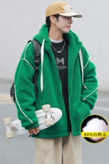 冬装学生加厚羊羔绒连帽外套潮休闲羽绒服男女8153-P195控价268，男装羽绒服，电商A441-1