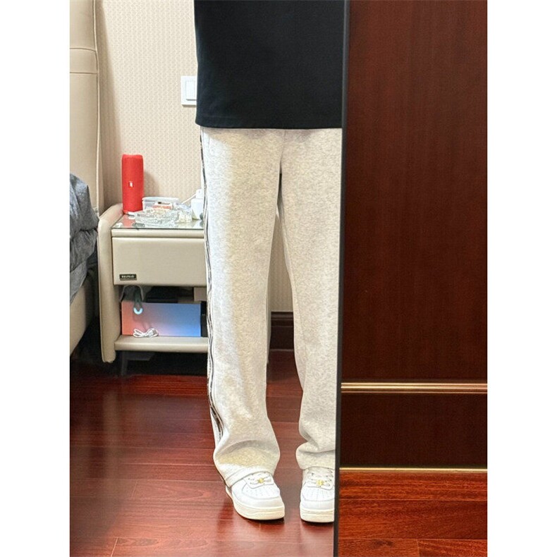 迷彩条纹裤子男春秋美式百搭卫裤直筒休闲运动长裤K176HH-特P38,男装休闲裤,星座1007（原301D）