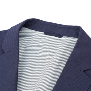 秋季新款2022宽松免烫男士西服长袖外套薄款翻领上衣时尚百搭图片