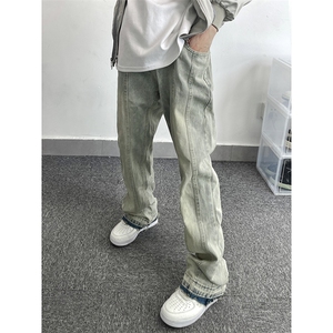 B221 美式ins高街暗黑小众毛边修身小脚牛仔裤 LK23020-P60 控78图片