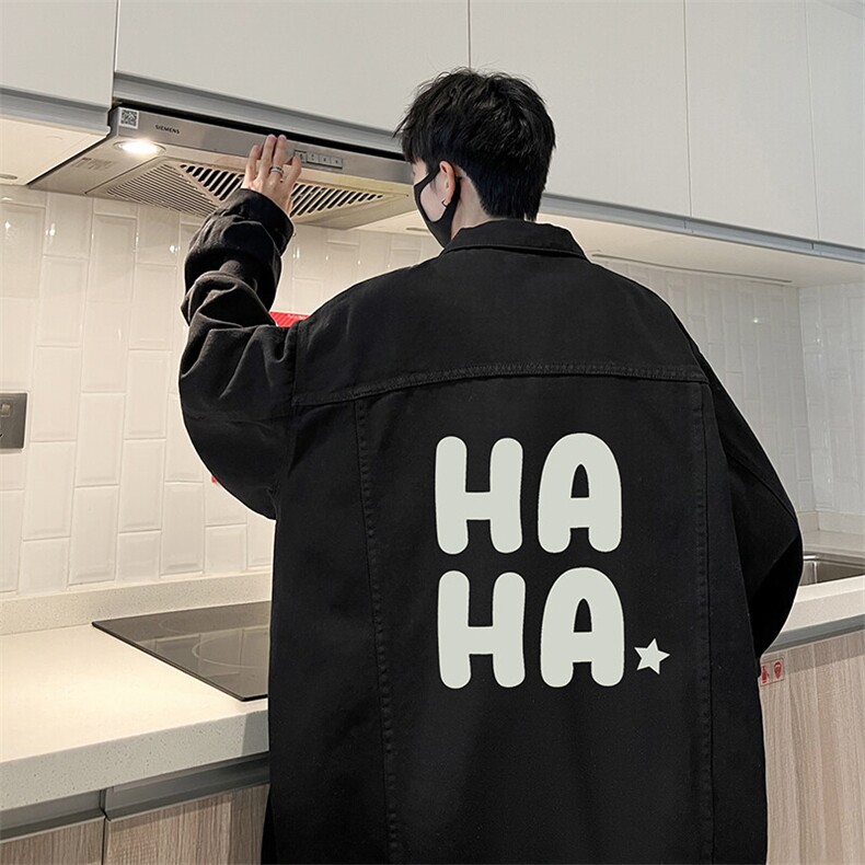 牛仔夹克男大码牛仔外套男茄克NJ77346-P60,男装夹克,电商A040