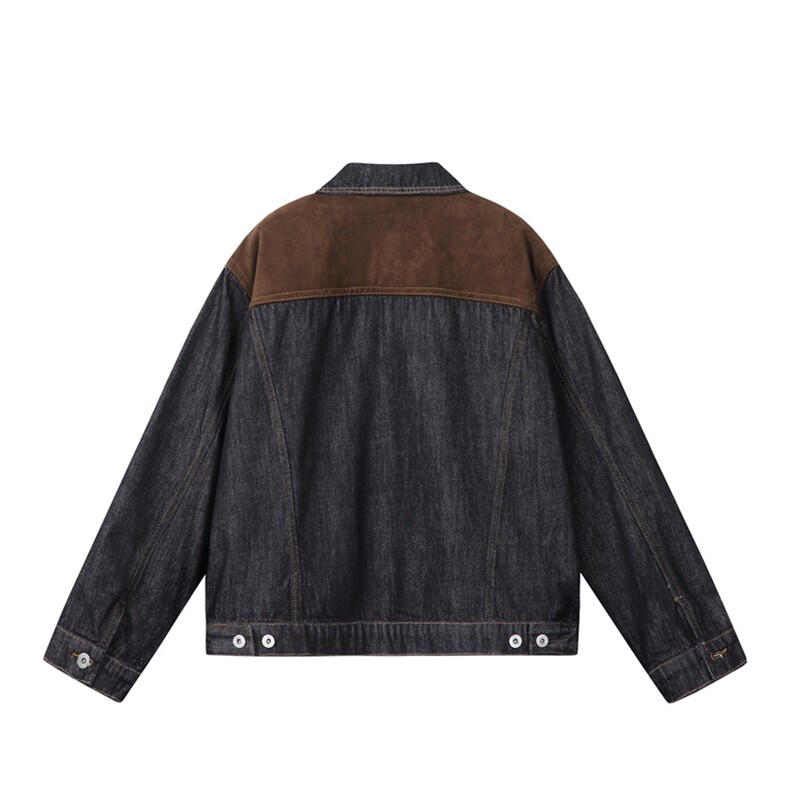 水洗牛仔外套男款春季美式痞帅上衣服宽松休闲工装夹克JK1316-P78,男装工装外套,星座1103-3