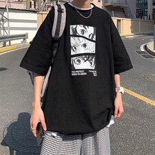 网红短袖T恤男夏季ins超火宽松半袖上衣卡通日系潮牌体恤T176-p28，男装T恤，星座1008