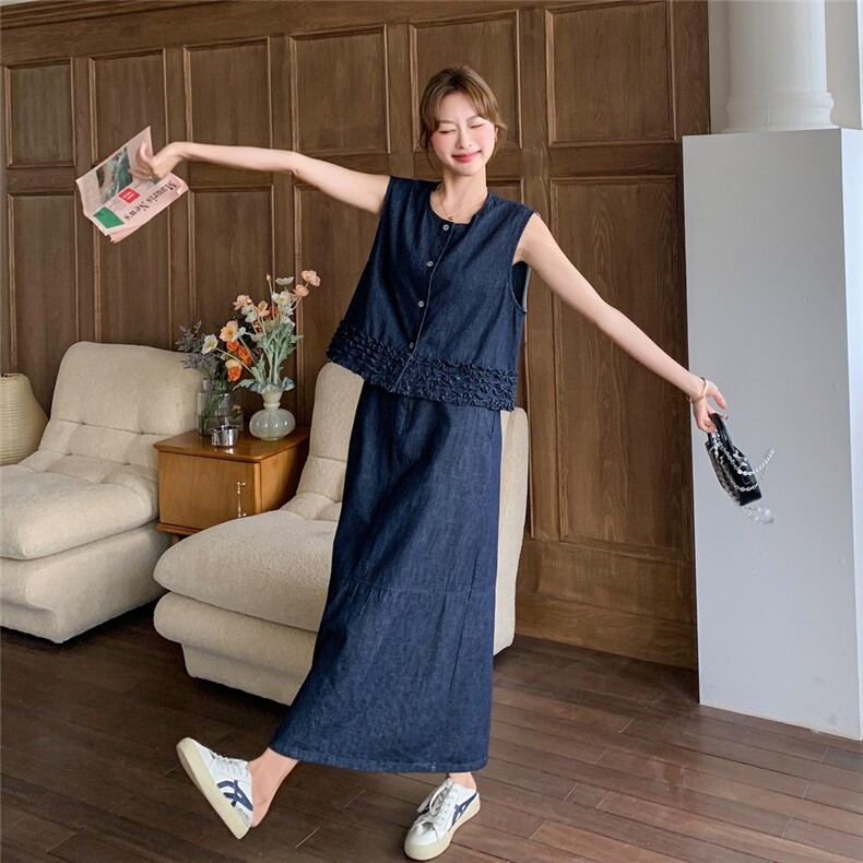 现货新款数据好韩系牛仔套装C258-2595-P145k198,女装套装/套裙,2C258