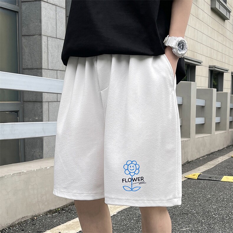 冰丝短裤男士大码宽松休闲五分裤男运动中裤MK37274-P15,男装休闲裤,电商A040