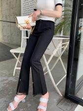 夏季新款微喇裤，女装，雪莉·金