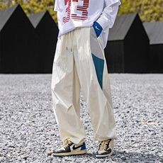 SJ-311B-1-YZ65091-P50控90美式运动拼接防泼水冲锋裤休闲长裤，男装休闲裤，星座311B-1