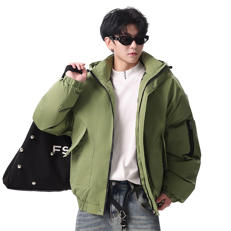棉服男冬季新款港风宽松连帽棉衣MF9006-P90,男装棉衣,星座214-3