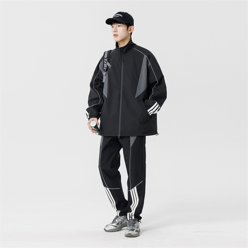 现货三防二开情侣冲锋衣套装户外登山服DSA157B-TZ563-P120可分拆,男装休闲套装,电商A157B