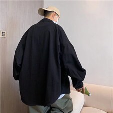 长袖衬衫春款男港风潮流C725P32图片