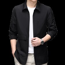 新款外套中年男春秋季2022商务休闲时尚男士夹克薄款男装上衣，男装夹克，电商B212（原钱塘6029）