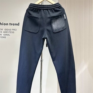 春秋季新品痞帅运动直筒裤时尚字母压花休闲裤男渐变宽松阔腿长裤图片