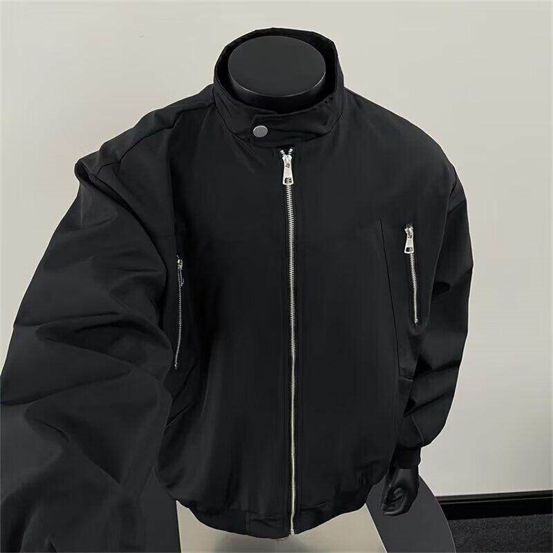 HY205LL-特P69cleanfit飞行夹克男春秋设计感棒球服外套,男装夹克,星座1007（原301D）