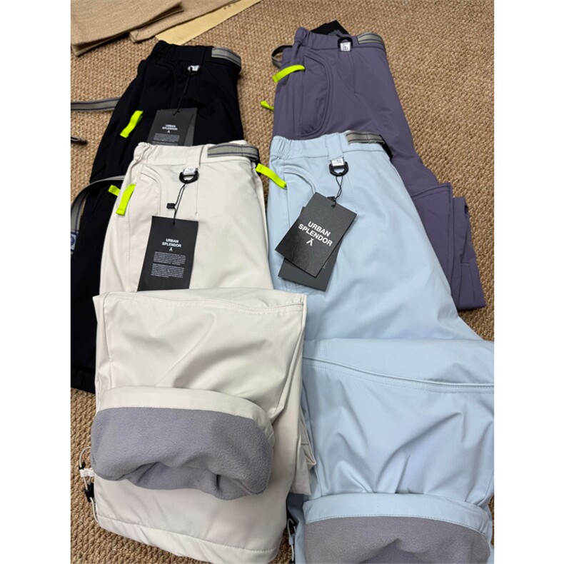 高品户外加绒加厚保暖防风防水登山冲锋裤滑雪裤男女A1230-P85,男装棉衣,星座1505