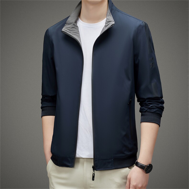 BAMJ-2501钱塘2020-2秋季新款百搭中年男士商务休闲夹克P79,男装夹克,钱塘207-2