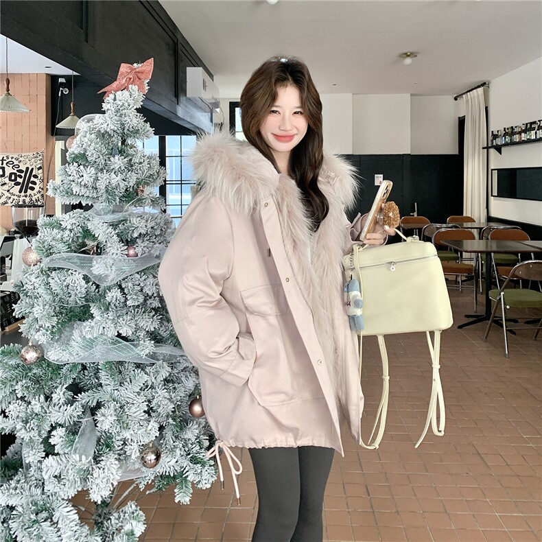 爆大货主推内里整兔毛皮毛一体派克服2C332-8557-P255K378,女装派克服,2C332
