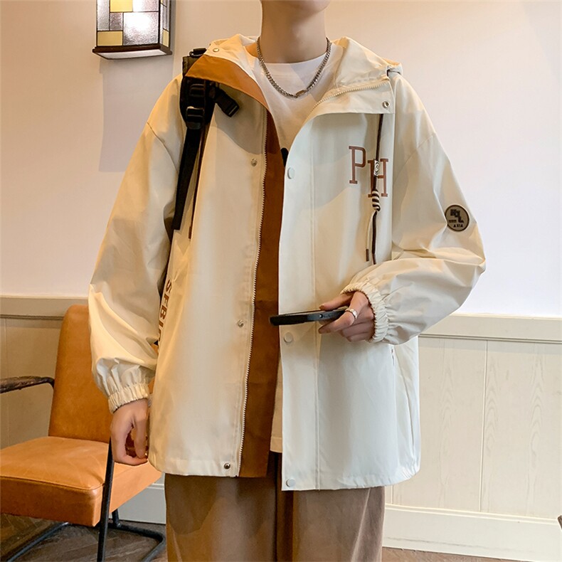 春秋季印花外套男女同款新款美式夹克XZ102B-1-JK6656P85图片