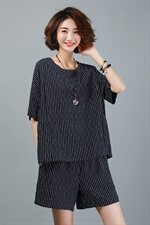 时尚潮流舒适套装/套裙圆领2021年夏季个性气质休闲，女装套装/套裙，叶笙衣
